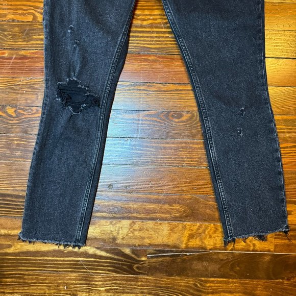 NWT Abercrombie & Fitch The Skinny High Rise Back Distressed Curve Love Jeans - Picture 7 of 14